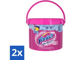 2 x Vanish Oxi Action - Vlekkenverwijderaar Poeder - Levendige Kleuren - Gekleurde Was - 2.7 Kg - Vlekkenverwijderaar - Wasverzachter - Kleurbescherming - Wasmiddel - Waspoeder
