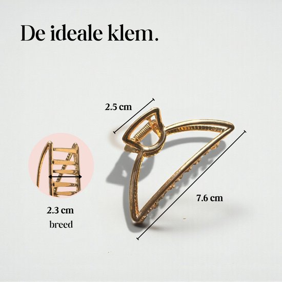 Pince à cheveux Hydure - Or - Design Elegant - Métal - 1 Pièce