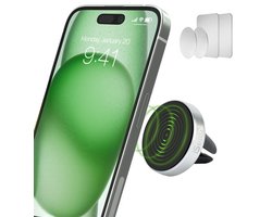 iSetchi Telefoonhouder Auto - Magnetisch - Metaal & Stevig - Off-Road & Drempel Proof - GSM Mobiel Houder - Autohouder - Universeel - Telefoonhouders Auto Ventilatie