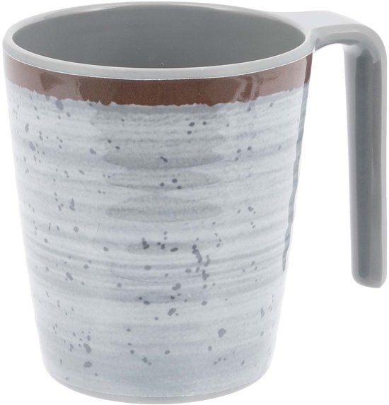 Bo-Camp Servies - Halo - 6-Delig - Melamine - Grijs van Merkloos — afbeelding 4