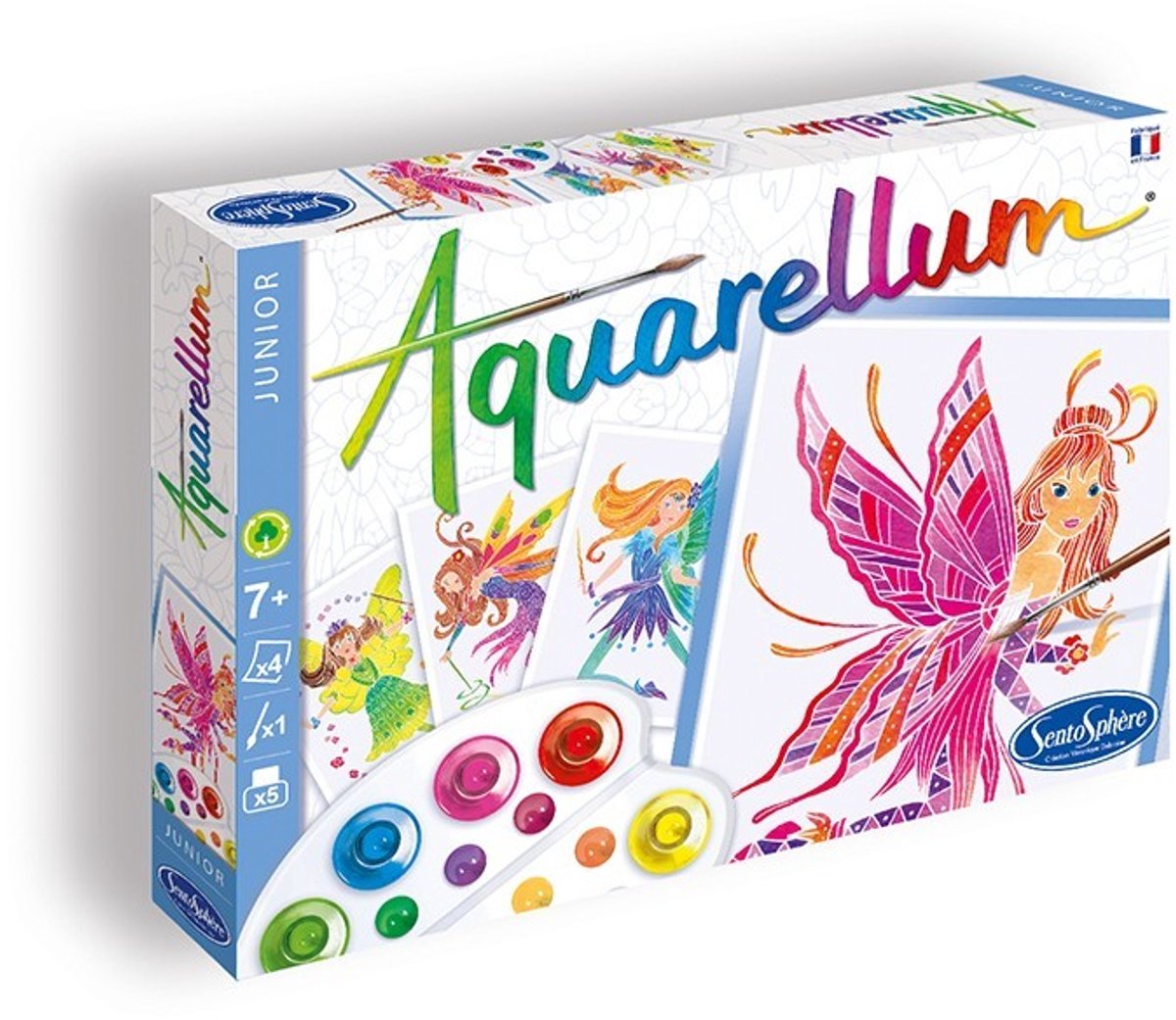SentoSphère Aquarellum Junior - Complete set voor 4 feeën prenten