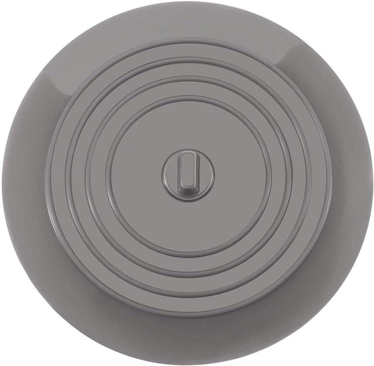 Universele 15cm Silicone Douche Putstopper voor Bad, Keuken en Wasmachine - Grijs