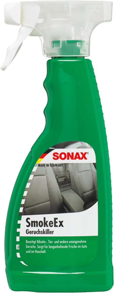 Sonax SmokeEx – Neutraliseert onaangename geuren - Anti Rookgeur – Neutraliseert dierengeuren - Spray – 500 ml
