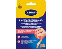 Scholl Dr. 's Ingegroeide Teennagel Pleisters - 10 - Verlicht Druk - 12 uur Pijnstillende Strips - 10 stuks