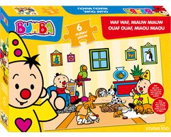 Bumba - Puzzel - 6 st - Waf waf, miauw miauw - FSC MIX