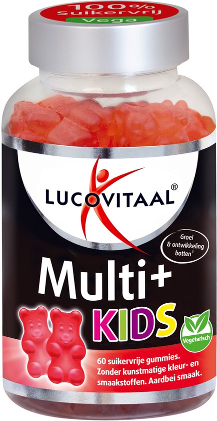 Lucovitaal - Multi+ kids Gummies - Aardbei - 60 stuks