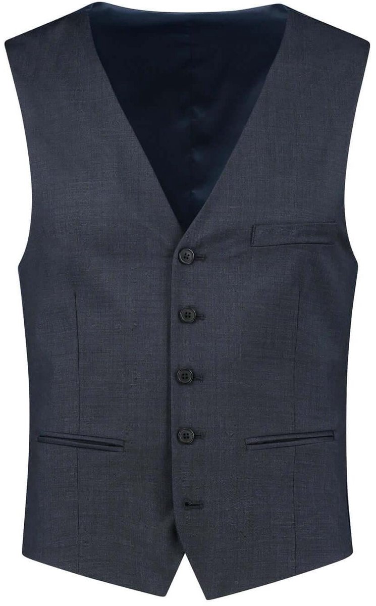 GENTS - Gilet / Vest heren - - Wol - Wol Blauw - Maat 44/44