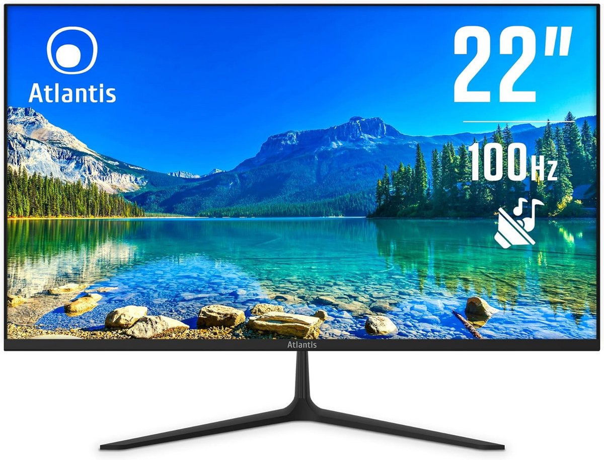 22 Inch Full HD Monitor 100 Hz VA Paneel met FreeSync en HDMI