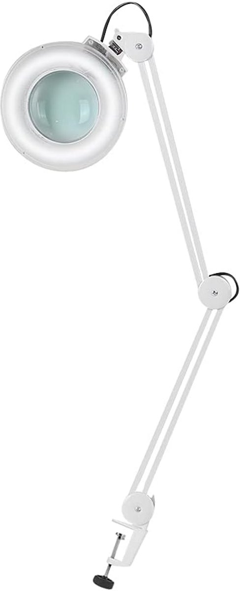 8x LED Vergrootlamp met 8-voudige Vergroting en Verstelbare Statief - Koud Wit Licht