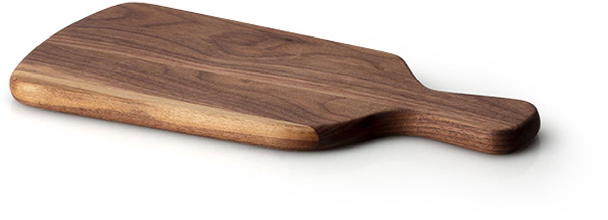 Continenta snijplank, met handvat, serveerplank, keukenplank, houten plank, walnoothout, 30,5 x 14 cm, 4206