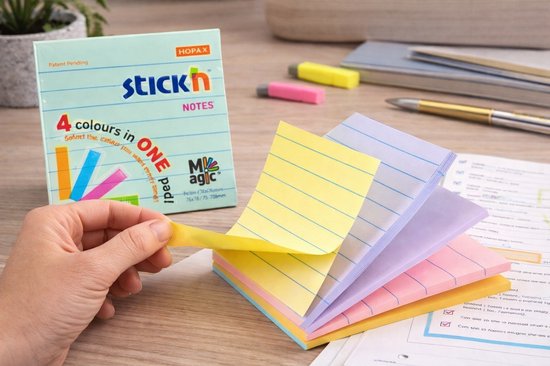 8 Pads-75 x 75 mm Bubble Spraak Vormige Leuke Sticky Notes, 8xBriljante Kleuren Collectie Zelfklevende Grappige Noten, 80 Vellen/Pad, 640 Vellen Totaal