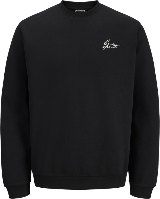 Sweat noir avec logo brodé 'core sport' sur la poitrine gauche.