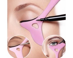 Eyeliners Sjabloon I Eyeliner Tool I Tekenhulp Make-up Tool I Eyeliner Mal I Siliconen I Oogpotlood Hulpmiddel I Roze