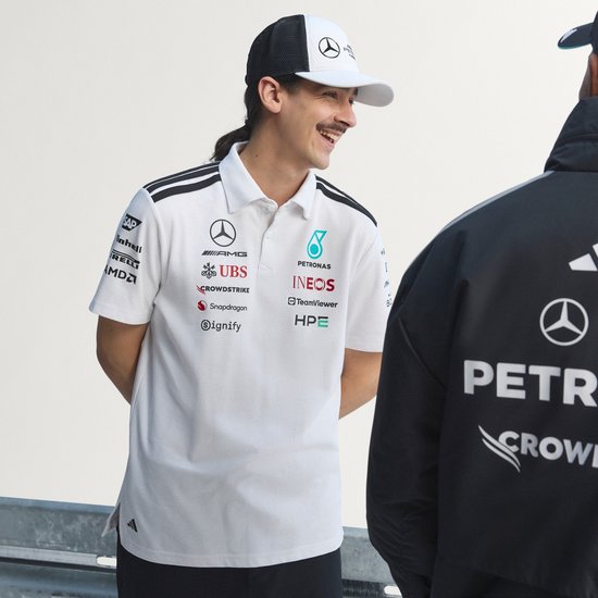 Adidas Performance Mercedes - Amg Petronas Formula 1 Team Engineers Poloshirt - Heren - Wit van Merkloos — afbeelding 2