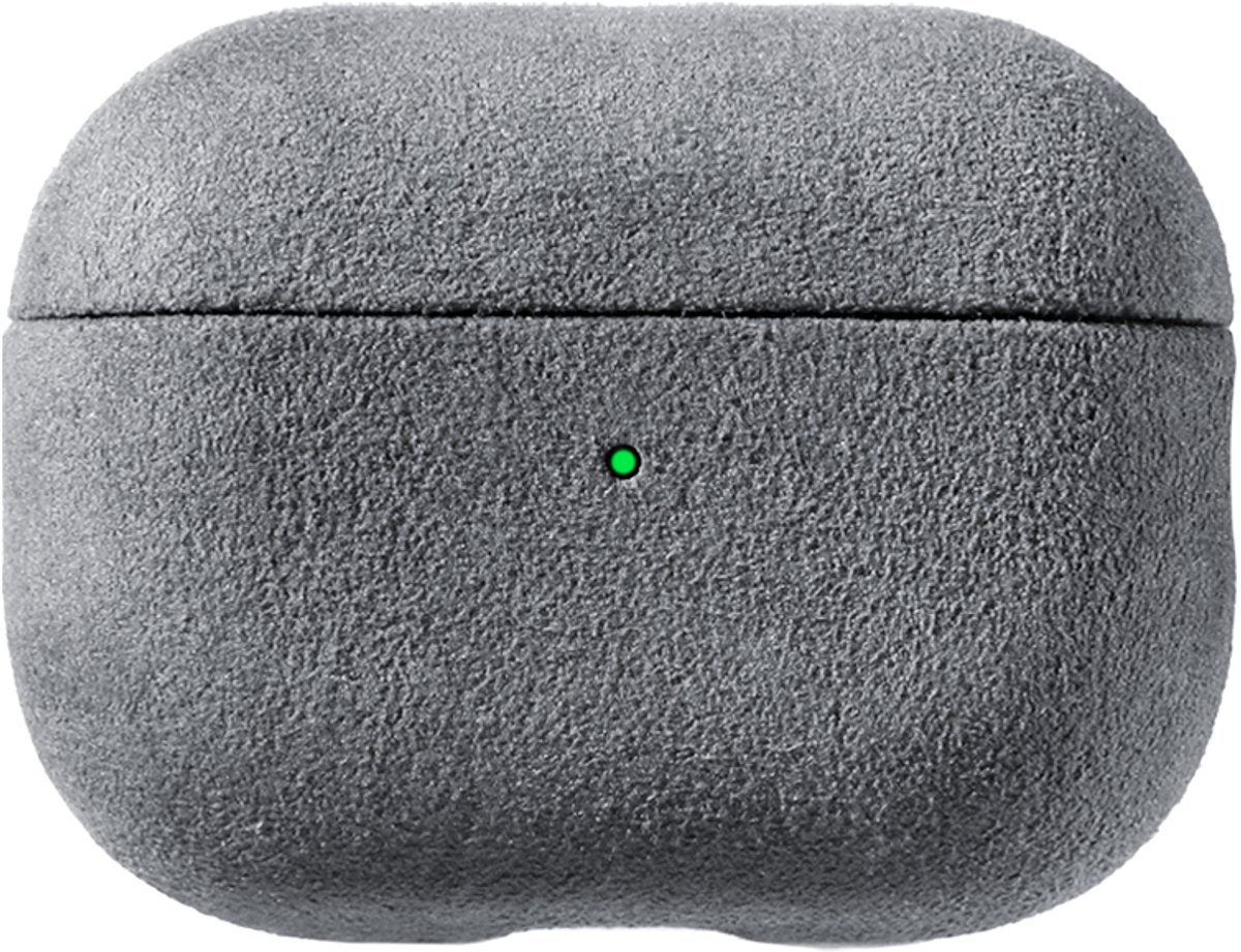 Alcanluxury Alcantara hoes geschikt voor AirPods Pro (2e generatie) - Nardo Grey