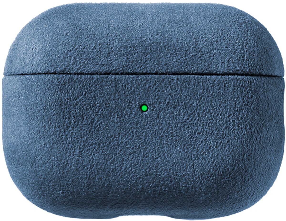 Alcanluxury Alcantara hoes geschikt voor AirPods Pro (2e generatie) - Ocean Blue