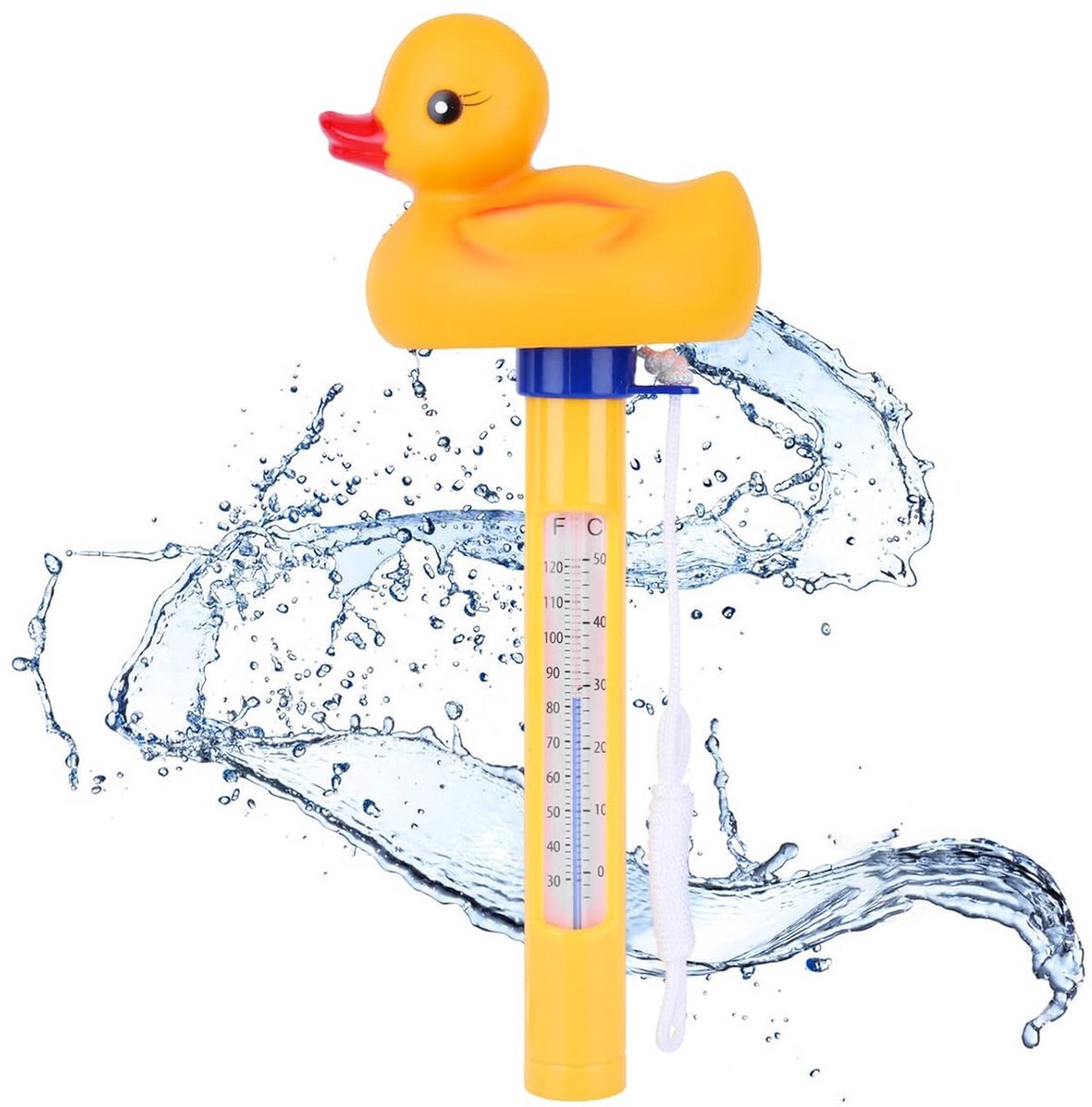 Drijvende Zwembadthermometer met Temperatuurschaal voor Binnen en Buitenbaden