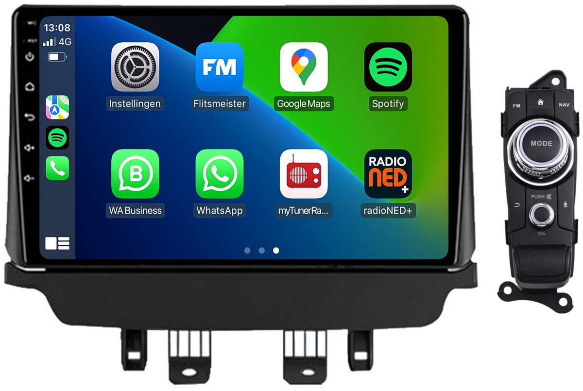 CarPlay autoradio geschikt voor Mazda CX-3 | 2014 t/m 2023 | Android 13 | Draadloos Apple CarPlay & Android Auto | 2GB + 32GB | 8-Core processor | Davilon | 2025 model | 2014 2015 2016 2017 2018 2019 2020 2021 2022 2023 | Bluetooth & Wifi