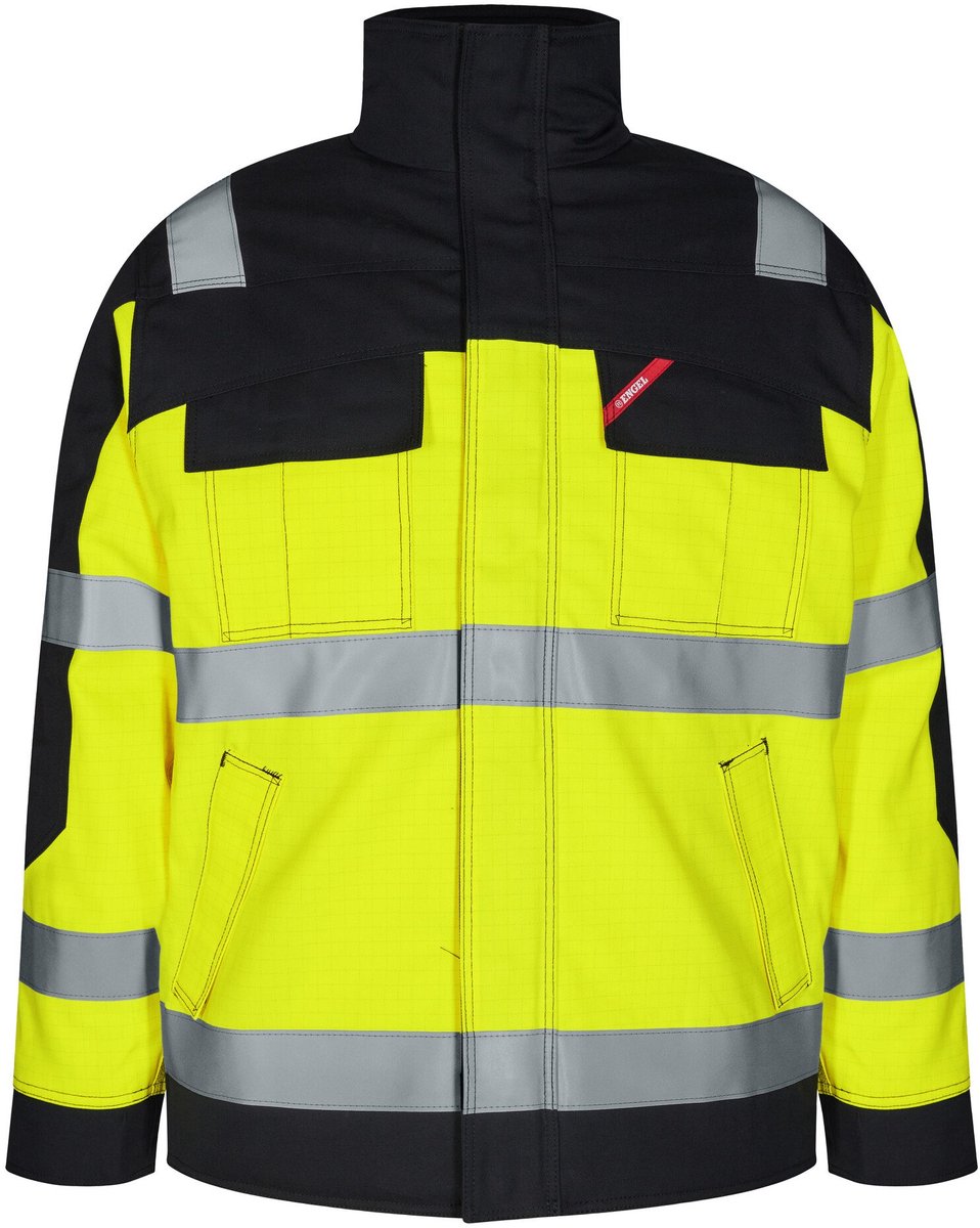 Engel Safety+ EN ISO 20471 Multinorm winterjack 1935-820 Hi-vis Zwart