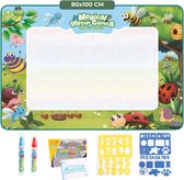 Water tekenmat Insecten - Insecten - Tekenmat met Accessoires - Met 2 Waterpennen - Speelgoed 2 Jaar - Speelgoed 3 Jaar - Montessori Speelgoed - Educatief Speelgoed - Jongens Speelgoed - Meisjes Speelgoed - Kinderspeelgoed