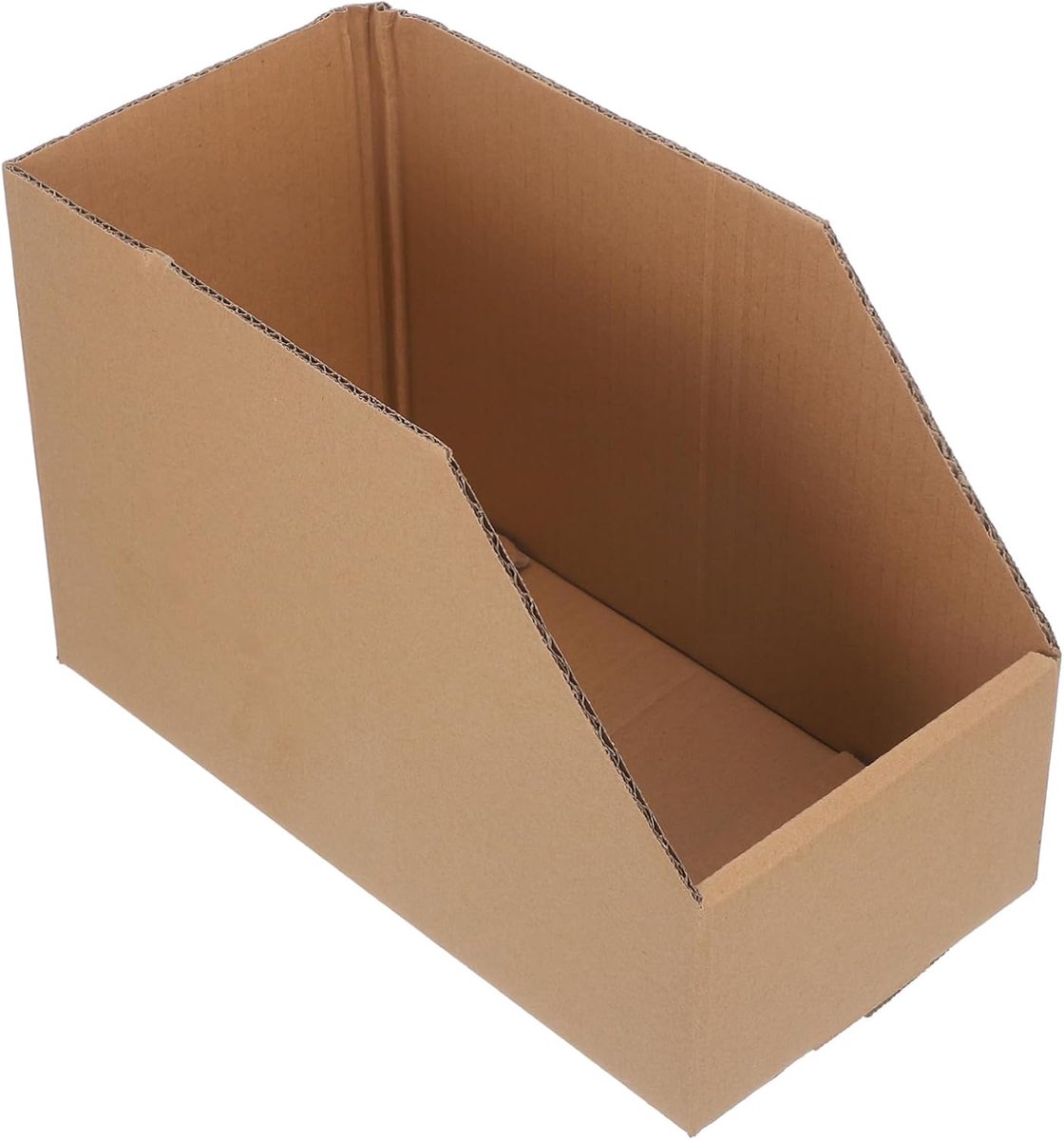 Opbergbak Karton - Opbergdoos Mand - Alles Ordenen - Stevig Golfpapier - 30x30x30 cm - Lichtbruin