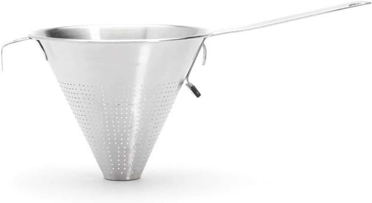 Roestvrij stalen kookzeef - zilver - 18 cm