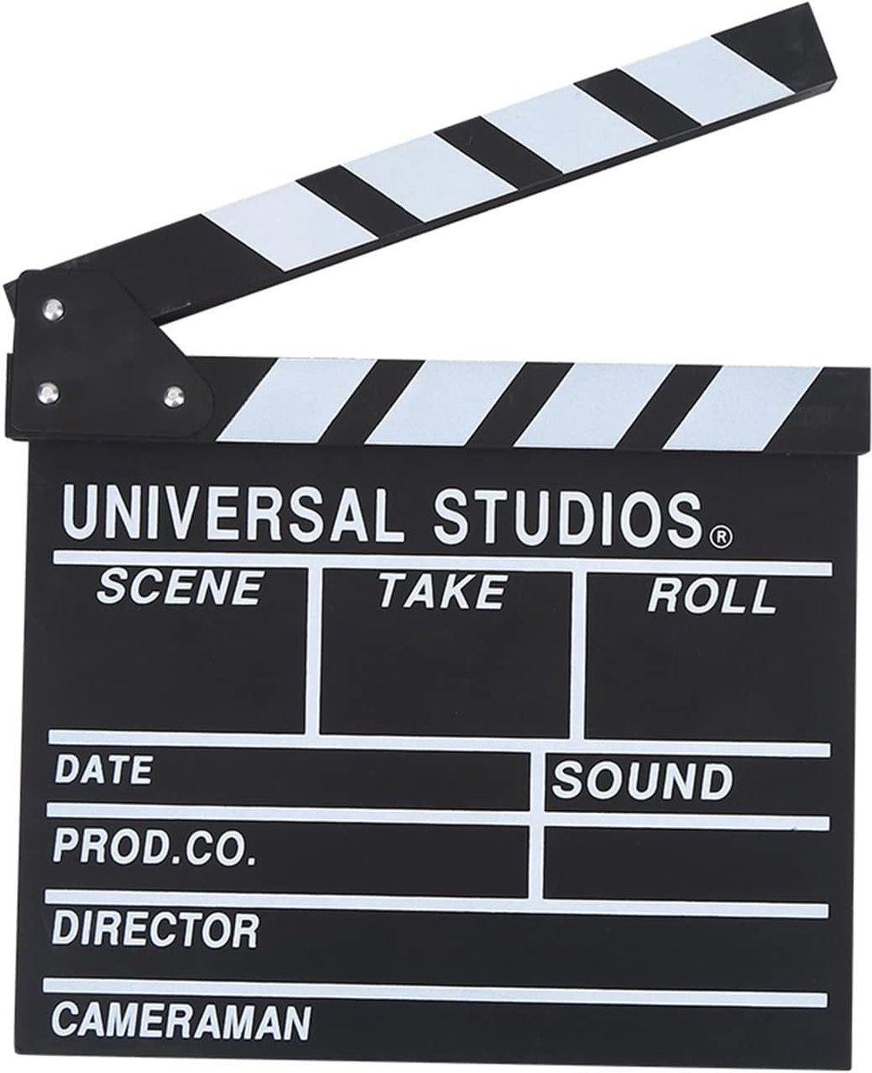 Regisseurs Klapbord - Film Clapper - Scene Opnames - Handgemaakt Ontwerp - 30 x 27 cm