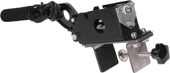Universele Handrem - Race Simulator - Sim Racing - Verstelbare Hoogtehoek - CNC Aluminium - Zwart van universele — afbeelding 4