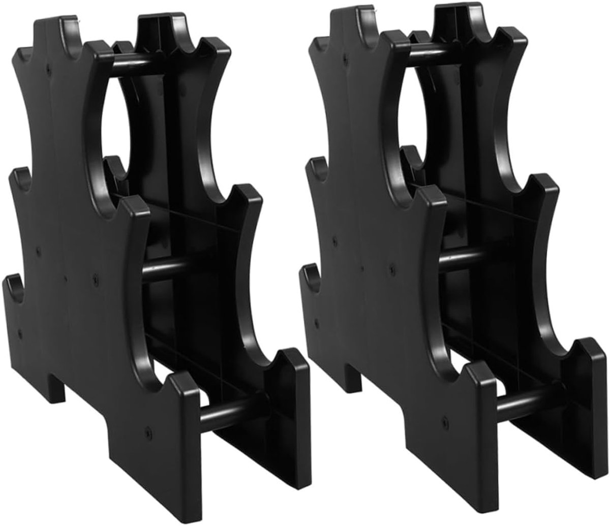 Halterrek - Gewicht houder - Kracht training - Stabiele basis - 30.7 x 28 x 9 cm - Zwart