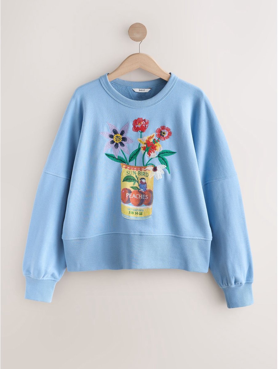 Next - Dames - Sweatshirt - Blauw