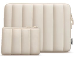 Originap 15 15.6 Zoll Laptoptasche Wasserdicht Hülle Tasche für 15.6” Notebook Lenovo Thinkpad ideapad HP Acer Dell Asus Chromebook,MacBook Pro 16 M4 M3 M2 M1 Stoßfeste Schutzhülle Sleeve,Beige