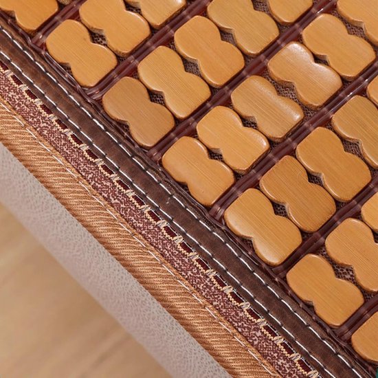 Bamboe Koelmat - Matras Kussen - Zomer Comfort - Opvouwbaar Draagbaar - 50 x 100 cm — afbeelding 3