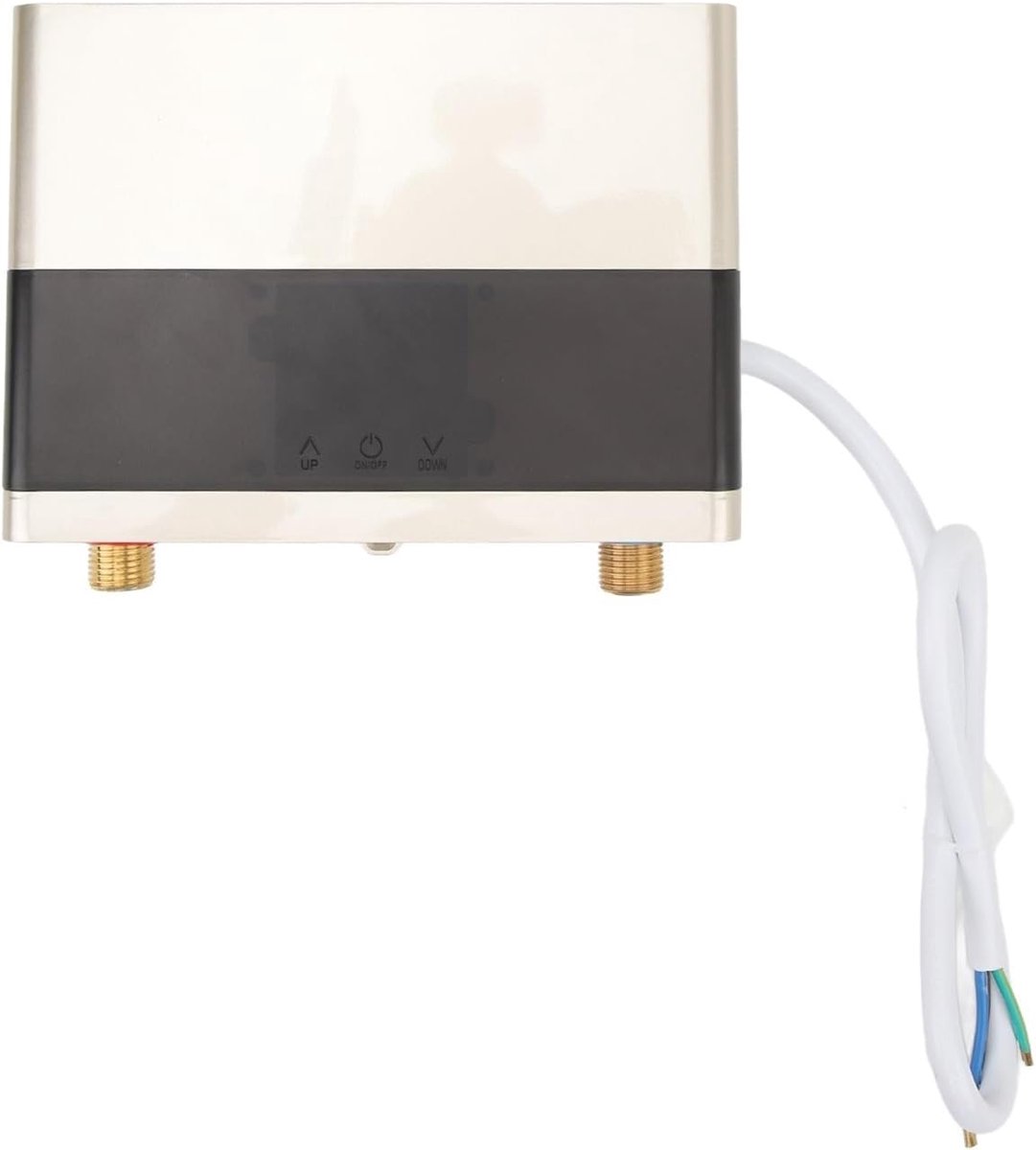 Elektrische Waterkoker Doorstroomverwarmer Boiler Direct Warm Water Energiebesparend Model Compact Formaat Goudkleurig