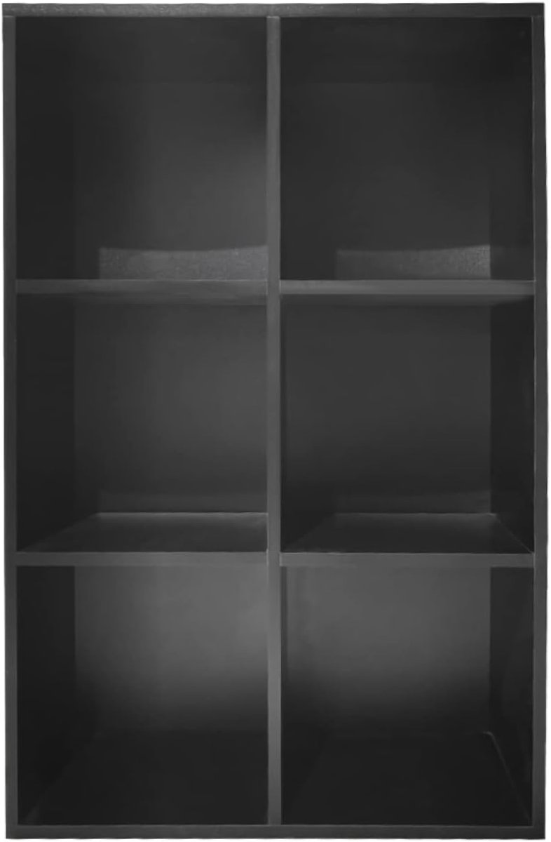 Vakkast Zes Vaks - Opbergkast Boekenkast - Woonkamer Kantoor - Zes Open Vakken - 97.5x65.5
