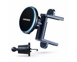 Lukana R-1805 Telefoonhouders Auto Oplader 15W QI - Magnetische Telefoonhouder Auto Ventilatie - GSM Houder Auto - Geschikt voor Magsafe Autohouder - Smartphone Houder - Geschikt voor Mercedes, Audi, Mini Cooper en meer