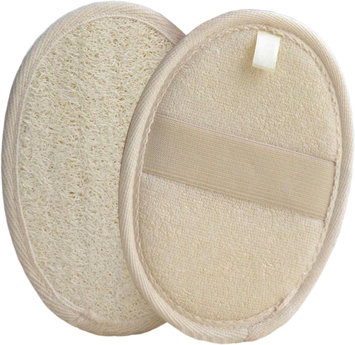 Luffa Scrub Pad - Douche Spons - Huid Reiniging - Natuurlijk Materiaal - 10x14.5cm - Beige
