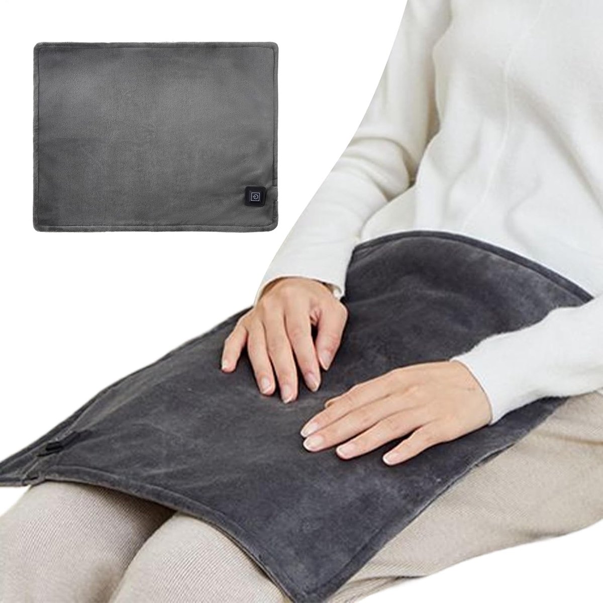 Verwarmde Deken - Elektrische Plaid - Lichaam Warm Houden - 3 Warmtestanden - 45 x 35 cm