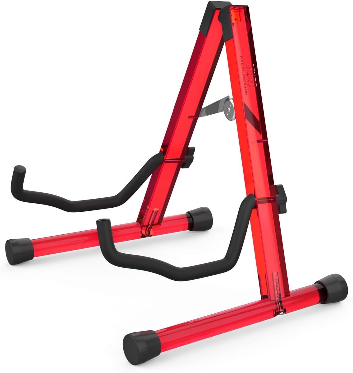 Gitaarstandaard - Instrumentenhouder - Veilig Presenteren - Duurzaam Acryl - 38x25x30 cm - Rood