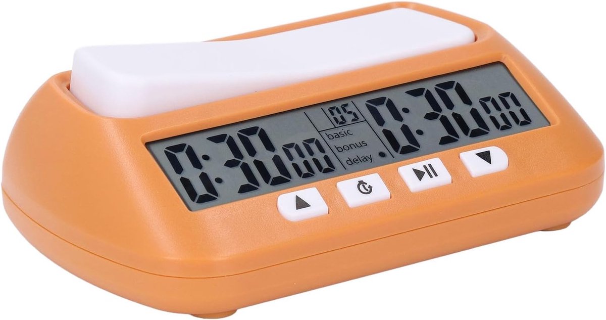Digitale Schaakklok - Spel Timer - Competitief Spel - Meerdere Functies - 14 x 9 x 4.5 cm