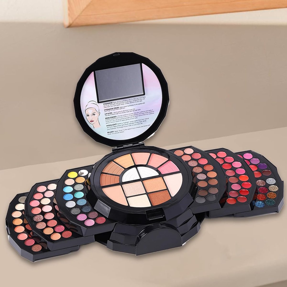 Make-up Set - Cosmetica Kit - Professioneel Gebruik - Hoge Pigmentatie - 110 Kleuren