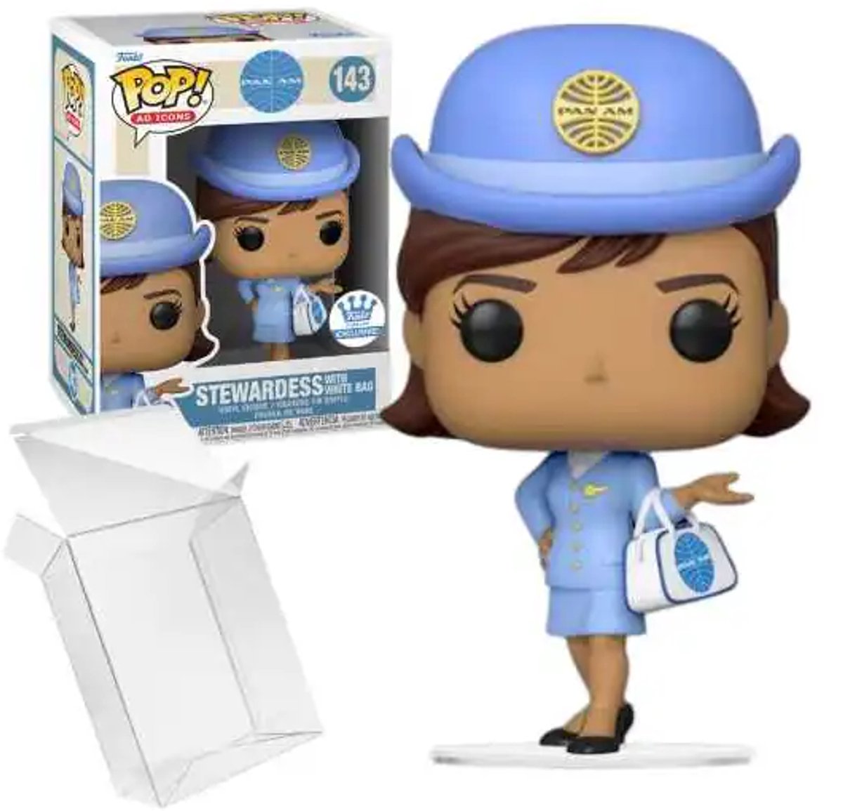 Funko Pop Pan Am Stewardess with White Bag (#143) Exclusive!