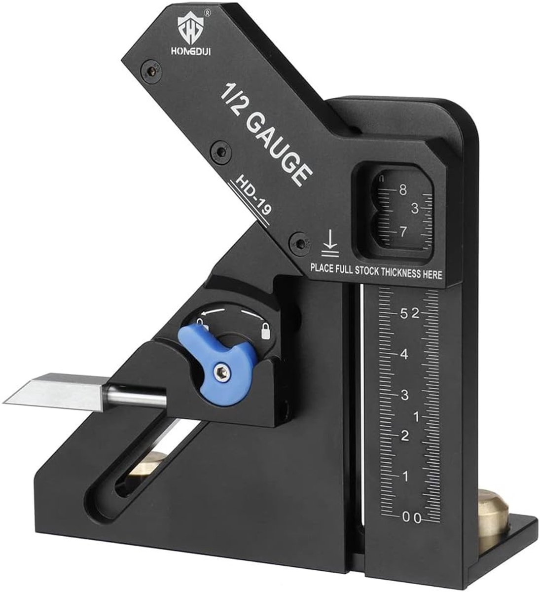 Center Finder - Markering Tool - Houtbewerking Precisie - Automatische Centrering - 3 Inch Bereik - Zwart