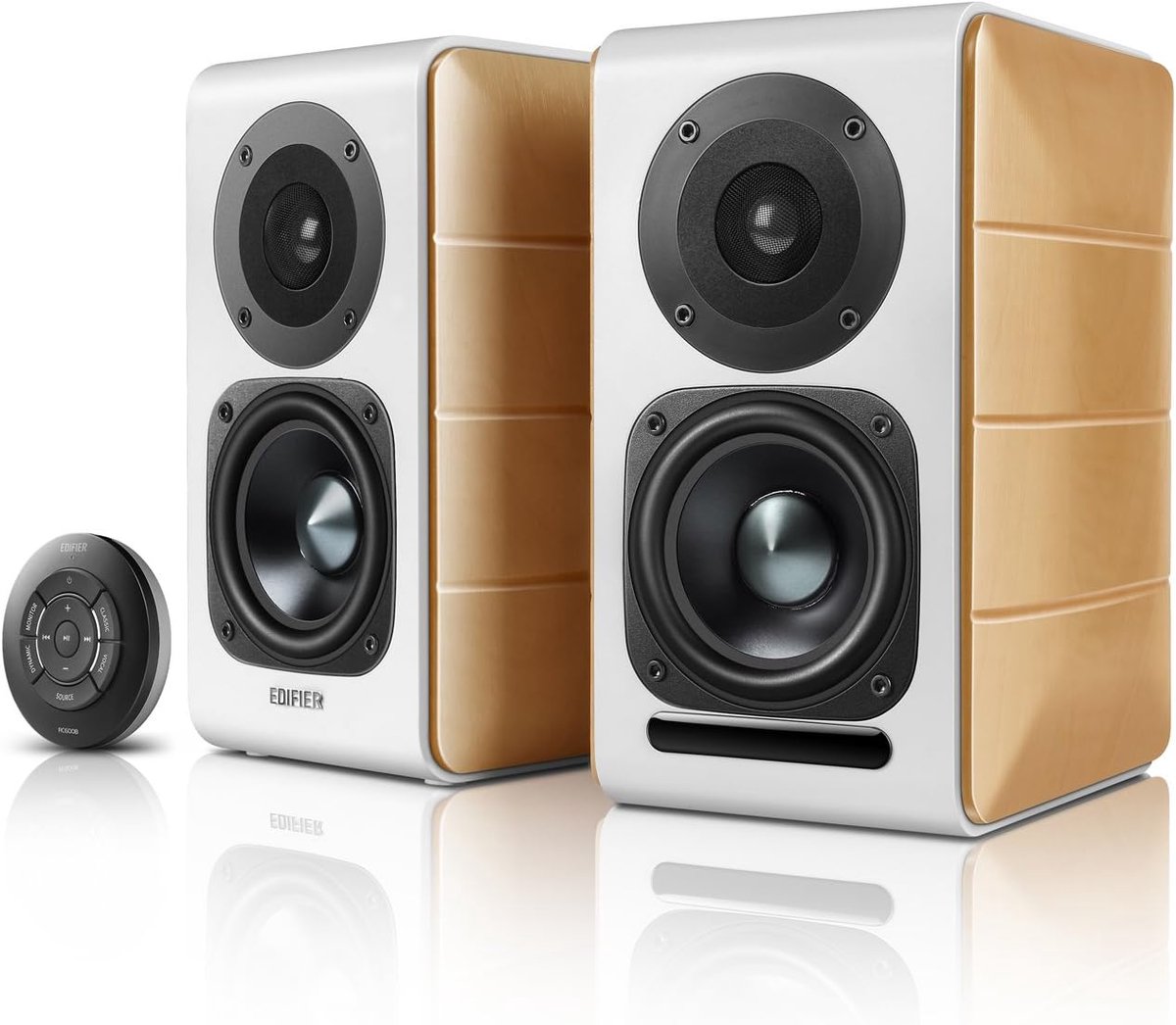 Boekenplank Luidsprekers - Krachtige Speakers - Muziek Streamen - Hi-Res Audio Gecertificeerd - 23.6 x 13.9 x 17 cm