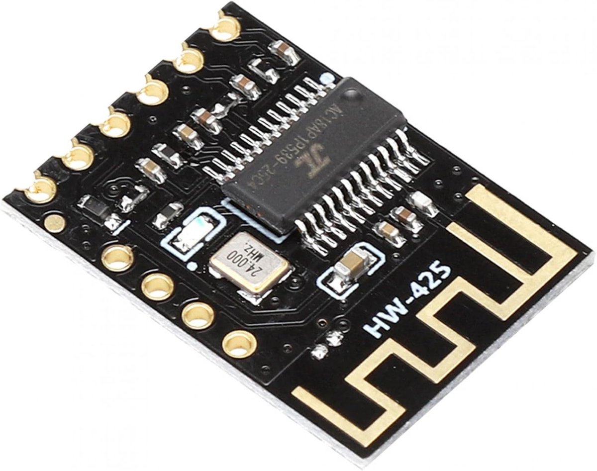 Audio Module - Stereo Ontvanger - Draadloze Muziek - Bluetooth 4.2 - 2.3x1.7x0.2cm - Zwart