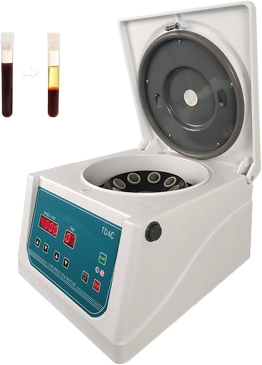 Laboratorium Centrifuge - Klinische Centrifuge - Prp Separatie - Borstelloze Motor - 0-4000 Tpm Rotor