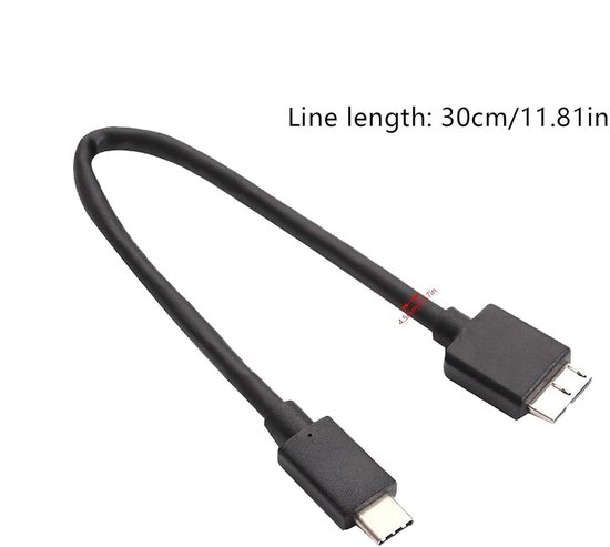 Externe Harde Schijf Kabel - Data Kabel - Snelle Data Overdracht - USB 3.0 Snelheid - 30 cm Lengte — afbeelding 5