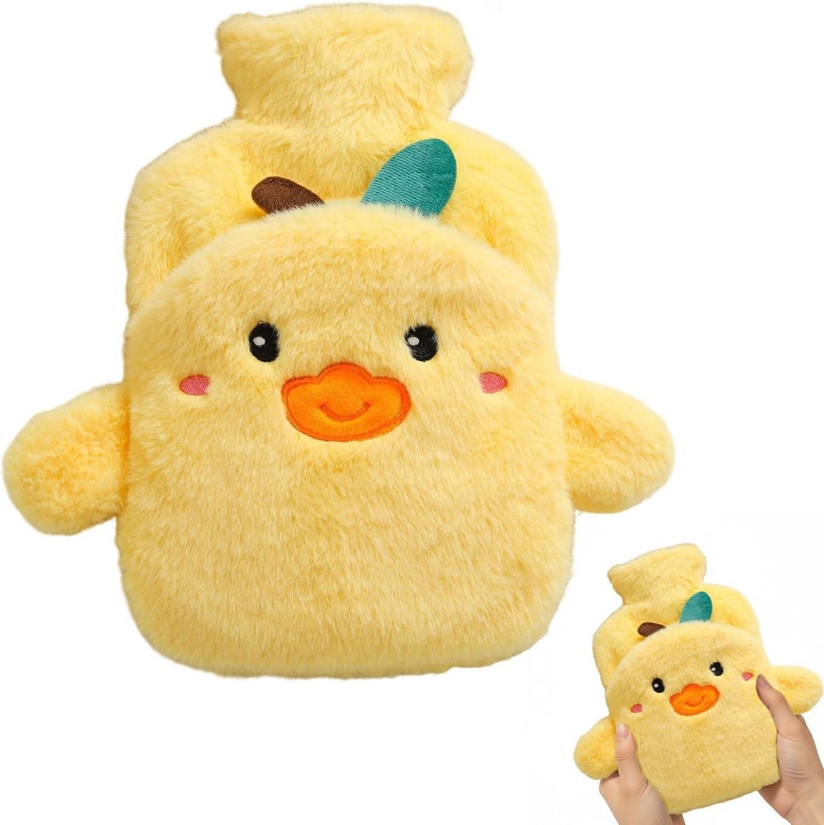 Warmtekussen Dier - Zachte Kruik - Winterse Warmte - Pluche Comfort - 1 Liter Inhoud - Kikker Design