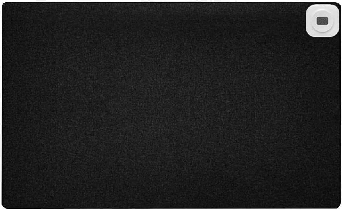 Verwarmde bureauonderlegger - Elektrisch verwarmingskussen - Warm en comfortabel werken - Zes temperatuurinstellingen - 60 x 36 cm - Zwart