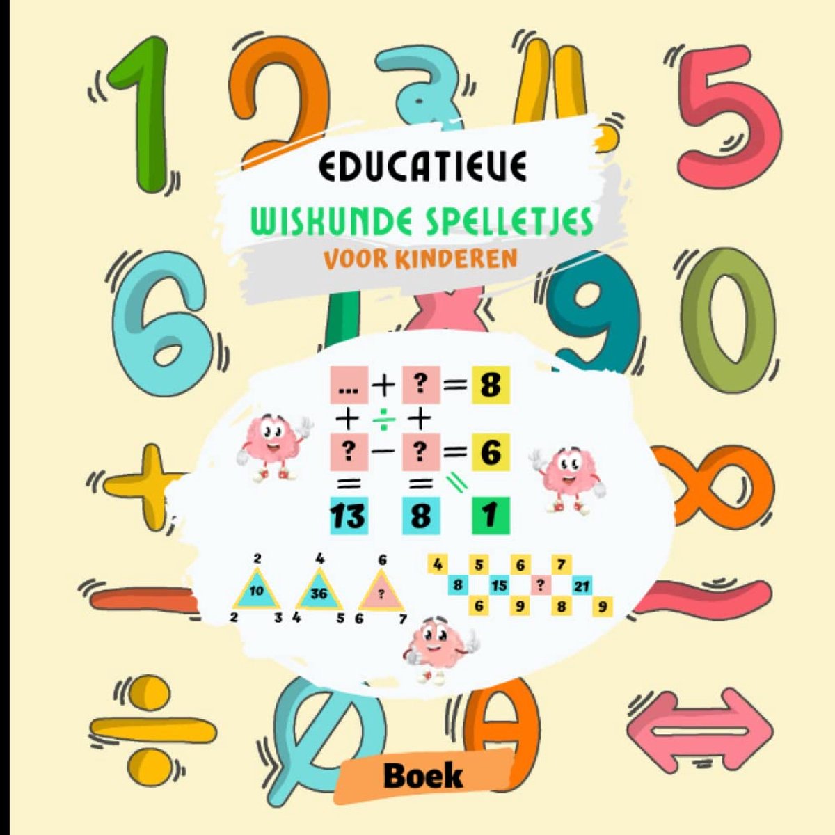 Wiskunde Spelletjes Kinderen - Leren Puzzelen - Probleem Oplossen - 30 Hersenkrakers - 21.59 x 21.59 cm