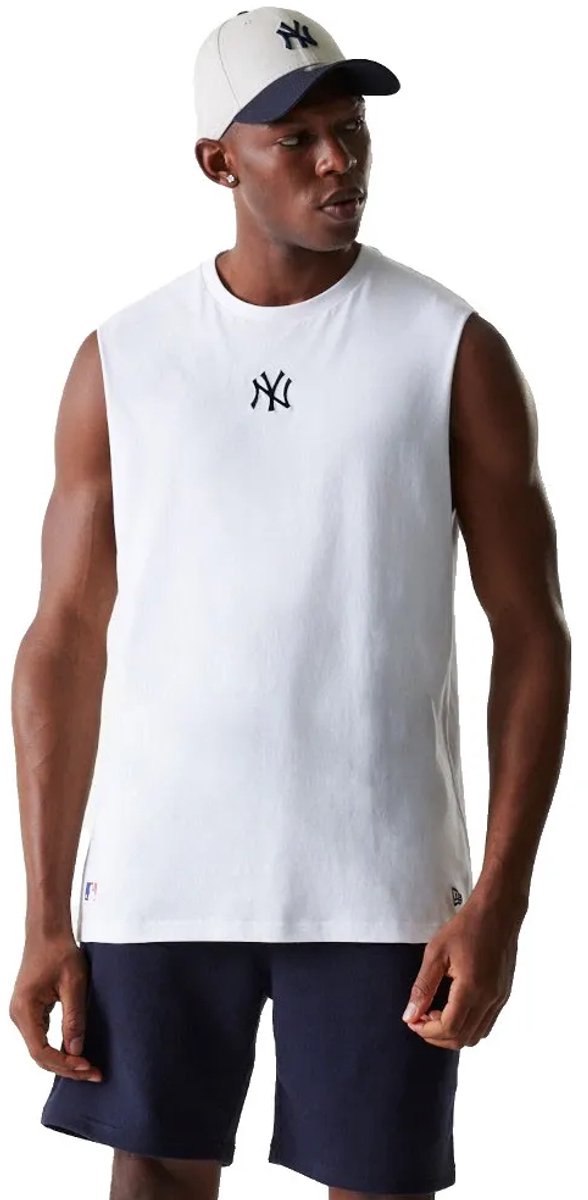 New Era Mlb Midi New York Yankees Mouwloos T-shirt M Man Wit